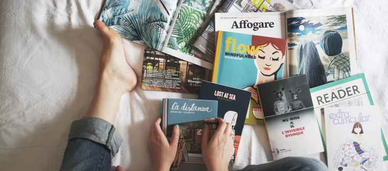 magazines and books